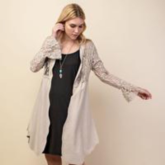 Vocal faux suede and lace Jacket! Size Medium - Picture 7 of 9